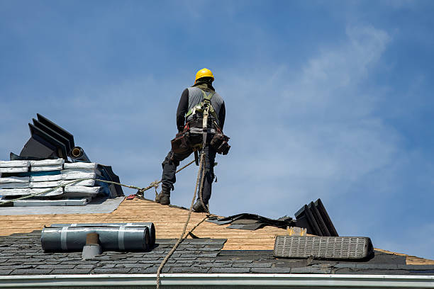 Professional Metal Roofing technician working in North Turner, ME